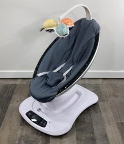 4moms MamaRoo 4 Swing, Dark Grey Cool Mesh