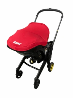 Doona Infant Car Seat & Stroller Combo, 2023, Flame Red