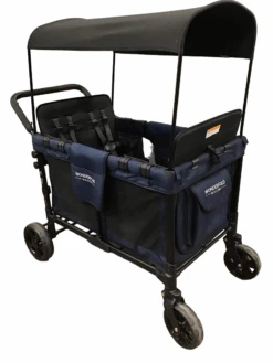 Wonderfold W4 Multifunctional Quad Stroller Wagon, 2020, Noble Navy