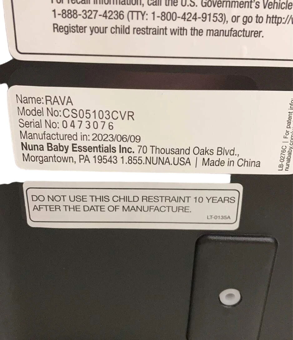 Nuna RAVA Convertible Car Seat, 2023, Caviar 6 Nuna RAVA Convertible Car Seat, 2023, Caviar - Image 6