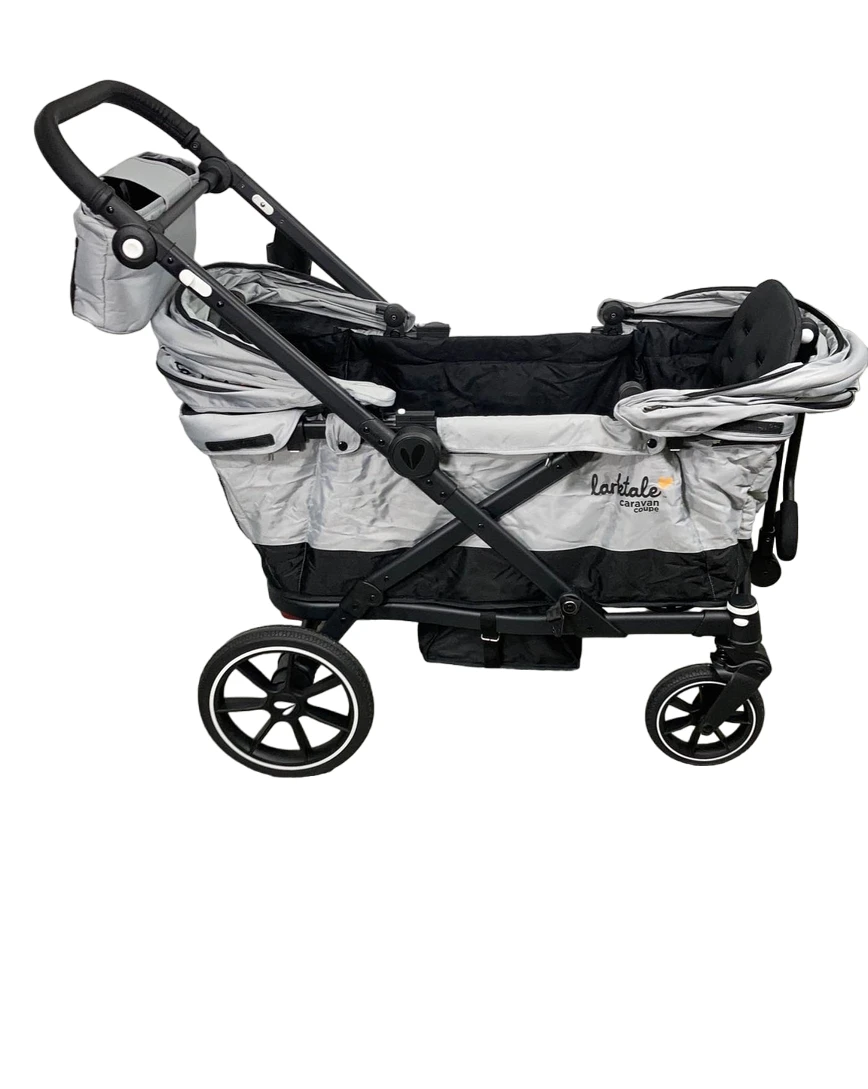 Larktale Caravan Coupe (2 Seater) Stroller Wagon, 2023, Gray/Black 3 Larktale Caravan Coupe (2 Seater) Stroller Wagon, 2023, Gray/Black - Image 3