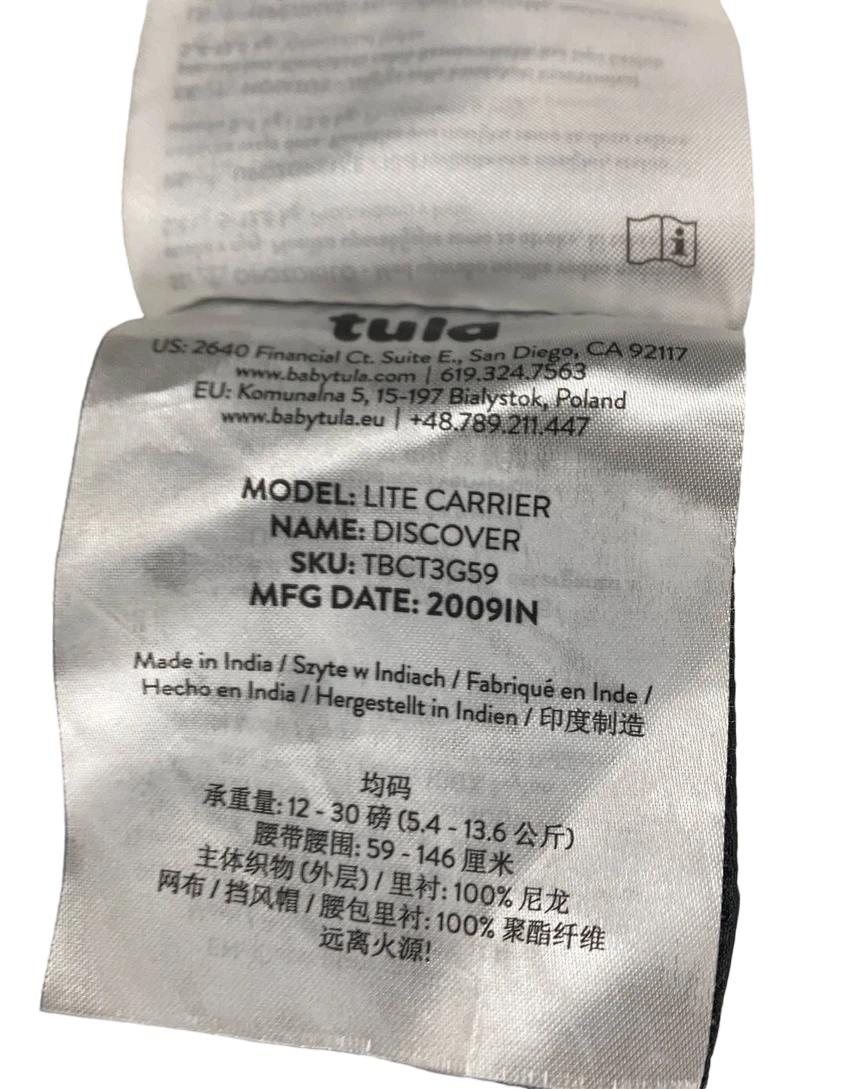 Baby Tula Lite Compact Baby Carrier, Discover 6 Baby Tula Lite Compact Baby Carrier, Discover - Image 6