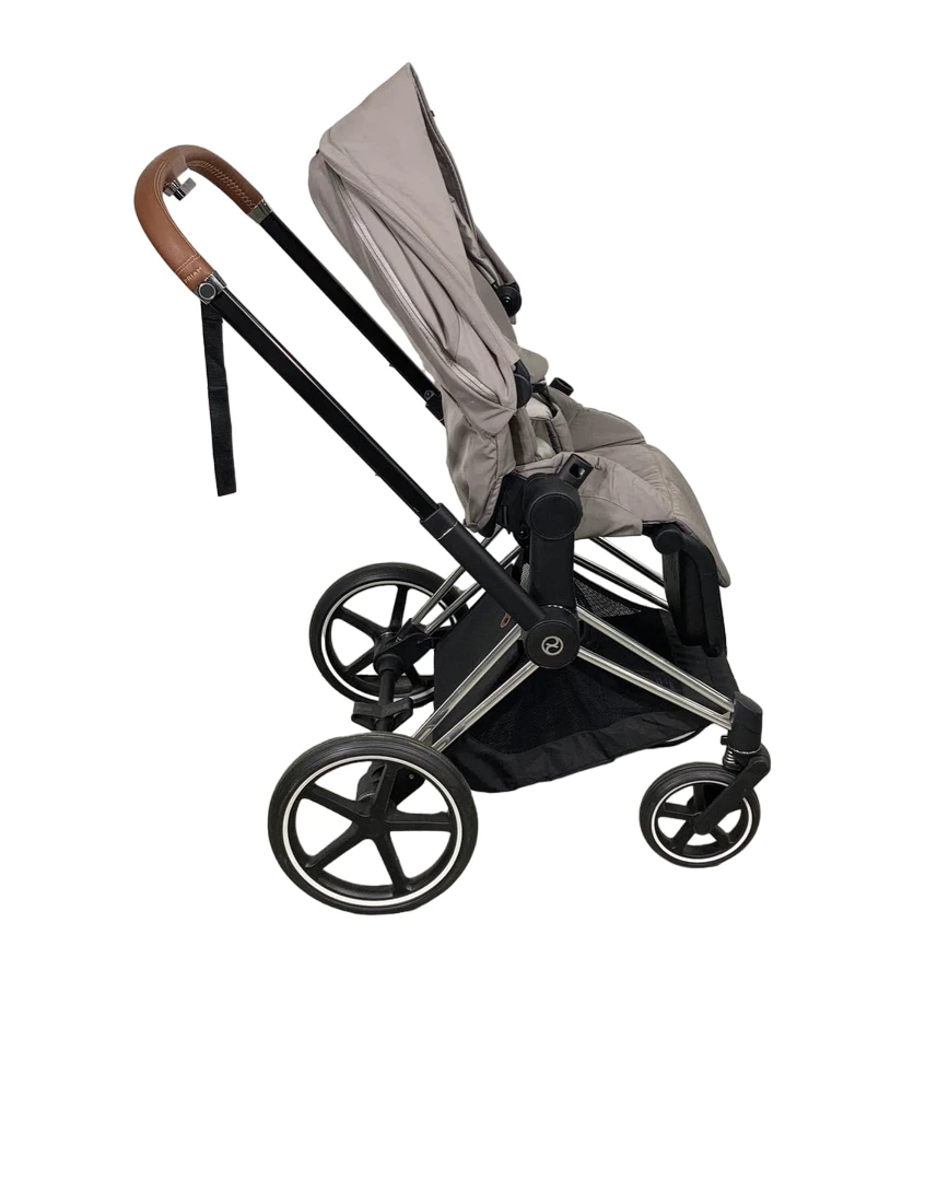 Cybex PRIAM Stroller, Chrome With Black Details, Soho Grey, 2021 2 Cybex PRIAM Stroller, Chrome With Black Details, Soho Grey, 2021 - Image 2