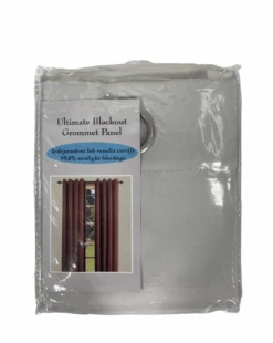 Ricardo Trading Ultimate Grommet Panel Blackout Curtain, 56"x96", Ivory