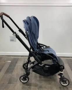 Bugaboo Bee5 Stroller, 2018, Blue Melange, Black -Tiny Steps House 16b95f8011d3b0f821475b06b1163dbc