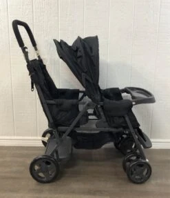 Joovy Caboose Too Graphite Sit And Stand Double Stroller, 2020, Black -Tiny Steps House 16c9e392d2742b05c8c7de33c823db96