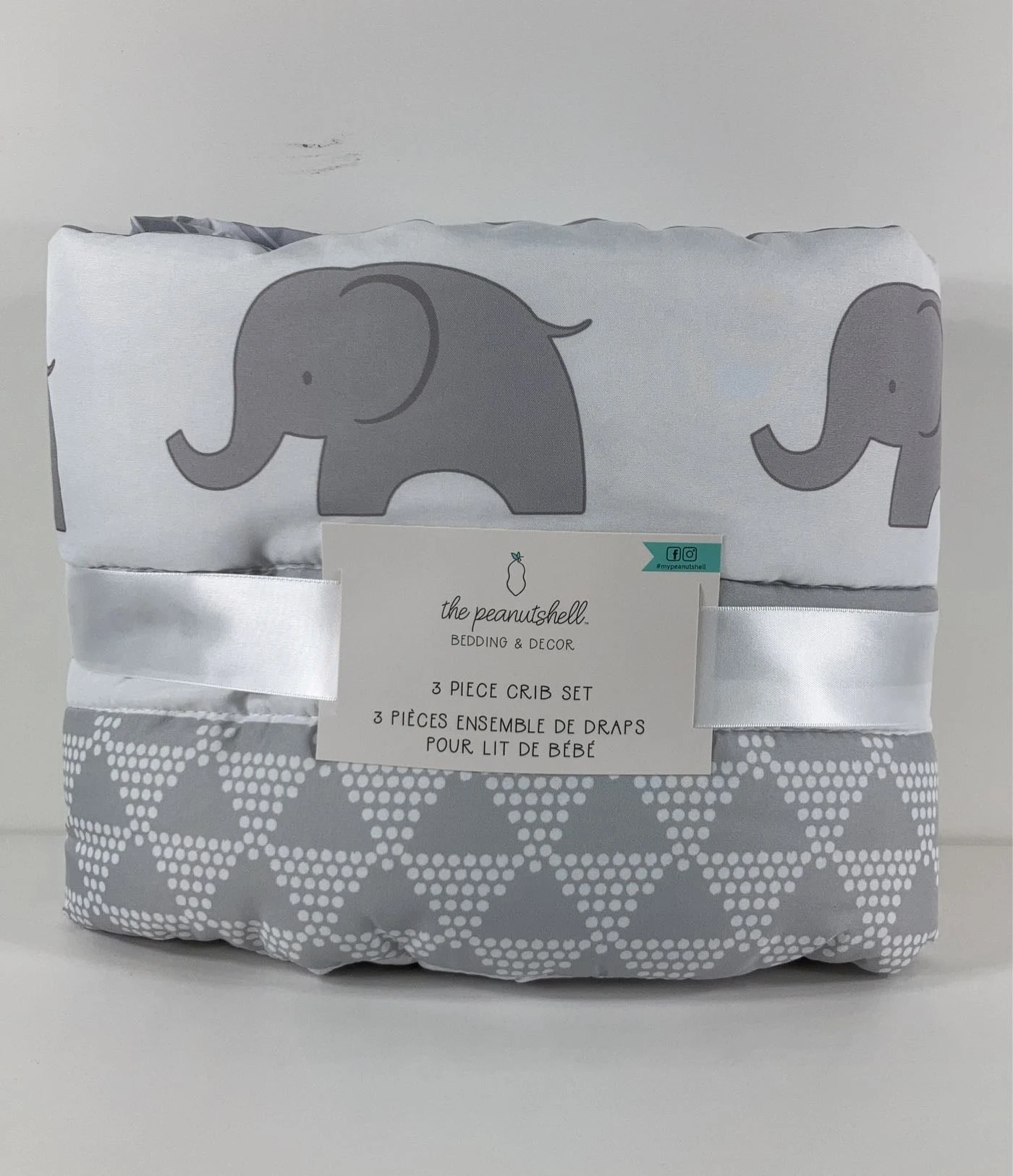 PS By The Peanutshell 3 Piece Crib Bedding Set, Elephant Walk 1 PS By The Peanutshell 3 Piece Crib Bedding Set, Elephant Walk