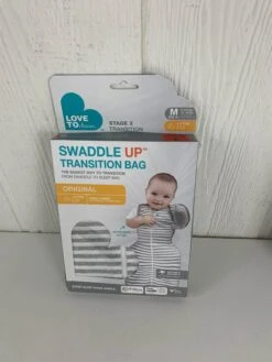 Love To Dream Swaddle Up 50/50 Sleep Sack, M, Grey