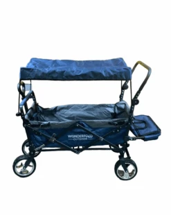 Wonderfold S4 Push & Pull Premium Utility Folding Wagon With Canopy, S Series, Navy -Tiny Steps House 1a739c48 97ff 45ac 8380 d6016e6eecbf