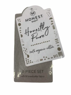 Honest Baby 3-piece Organic Cotton Hooded Towel Set, White -Tiny Steps House 1b9788fe 4ee2 4613 b633 016231cc1c40