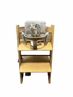Stokke Tripp Trapp High Chair With Baby Set And Back Cushion, Natural
