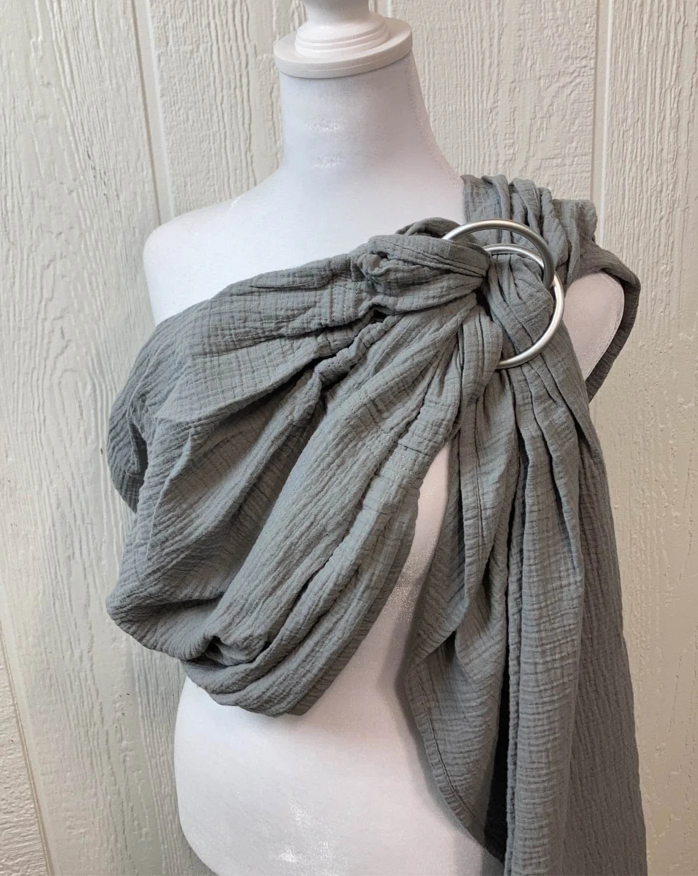 Moby Ring Sling, Pewter 6 Moby Ring Sling, Pewter - Image 6