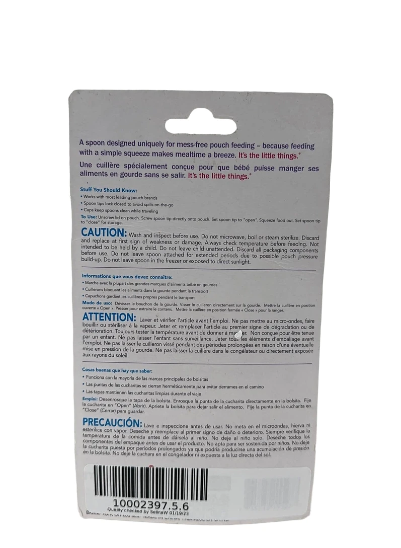 Munchkin Click Lock Food Pouch Spoons 2 Munchkin Click Lock Food Pouch Spoons - Image 2