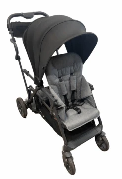 Joovy Caboose S Too Sit And Stand Double Stroller, 2018, Black Melange