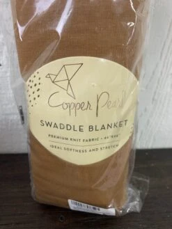 Copper Pearl Knit Swaddle Blanket, Camel -Tiny Steps House 271eacade3d9b40fe81e6b538186b45d
