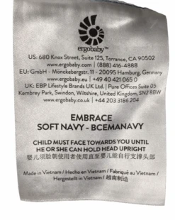 Ergobaby Embrace Baby Carrier, Soft Navy -Tiny Steps House 2d43a240 927c 4e60 94fb ca5dff8ced3d