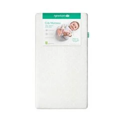 Newton Crib And Toddler Mattress, White -Tiny Steps House 3120hv2p UL