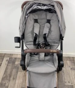 Cybex E-Priam Electric Stroller With All Terrain Wheels, 2019, Rose Gold, Manhattan Grey -Tiny Steps House 319b4f2f92c0941a3b64fb8e44a68500