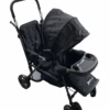 Joovy Caboose Too Graphite Sit And Stand Double Stroller, 2019, Black