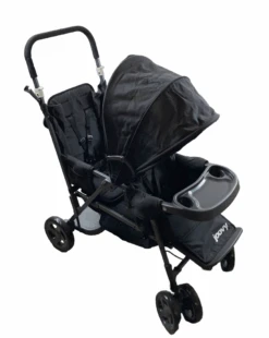 Joovy Caboose Too Graphite Sit And Stand Double Stroller, 2019, Black