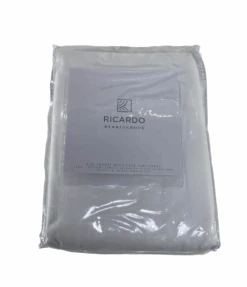 Ricardo Trading Herringbone Lined Rod Pocket With Back Tabs Panel, 48" W X 45" L , White