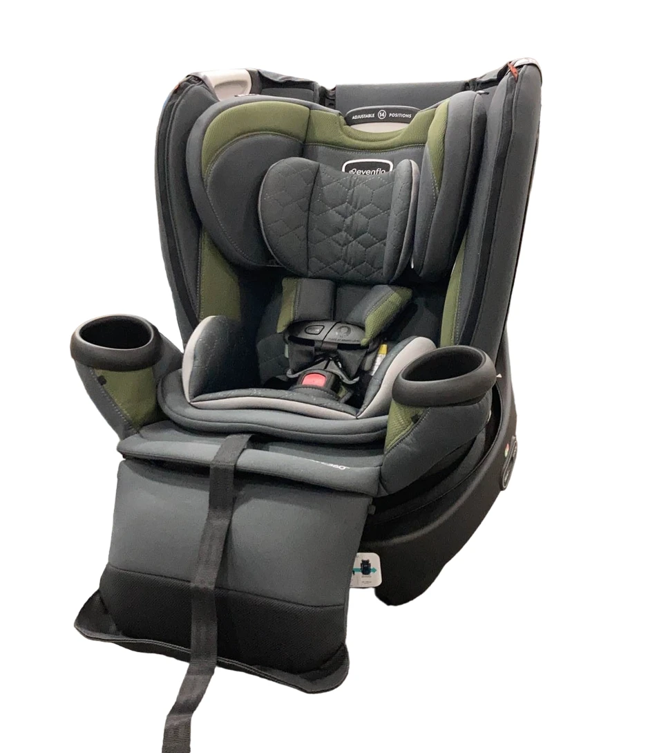 Evenflo Revolve 360 Extend Rotational Convertible Car Seat, Rockland Green, 2023 1 Evenflo Revolve 360 Extend Rotational Convertible Car Seat, Rockland Green, 2023