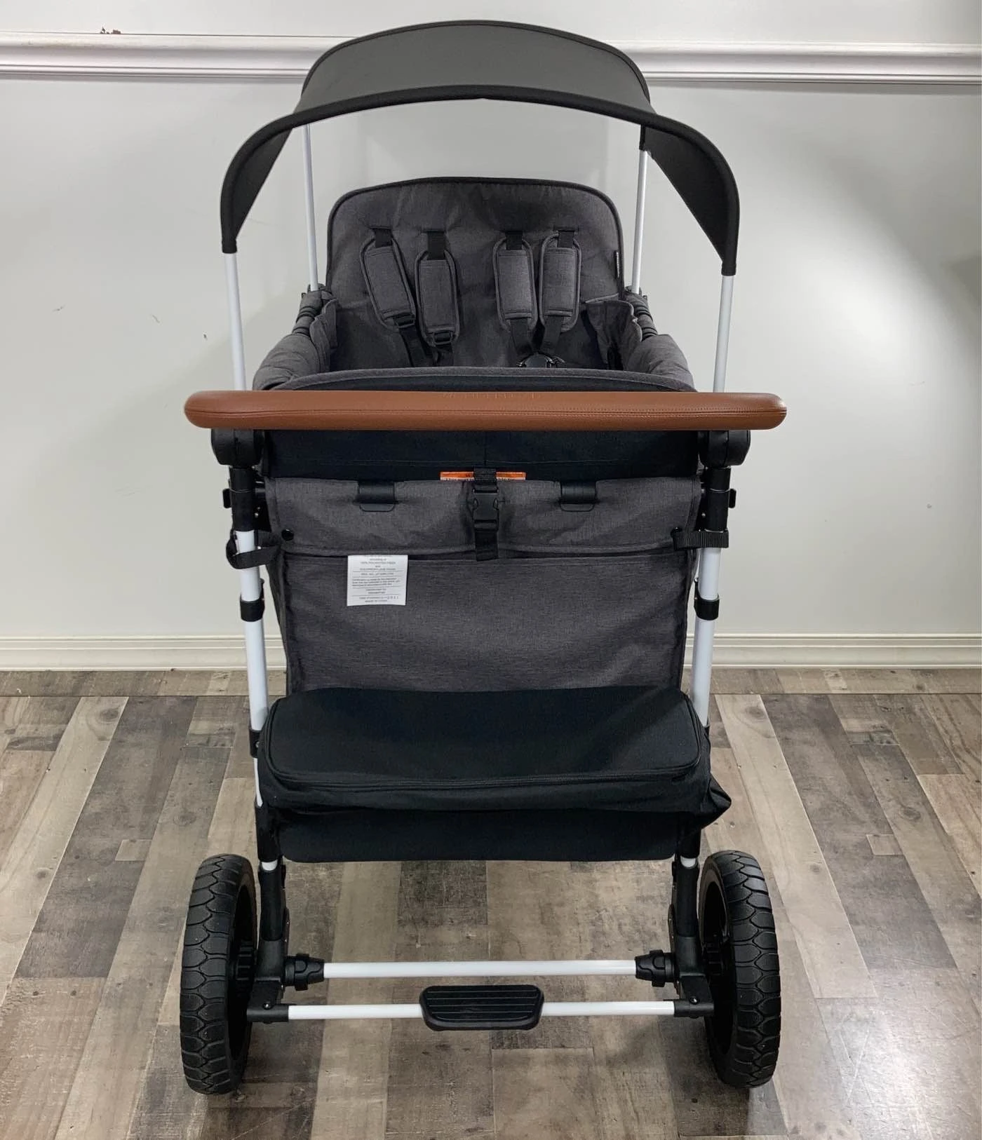 Wonderfold W4S 2.0 Multifunctional Stroller Wagon, Charcoal Grey, White Frame, 2021 7 Wonderfold W4S 2.0 Multifunctional Stroller Wagon, Charcoal Grey, White Frame, 2021 - Image 7