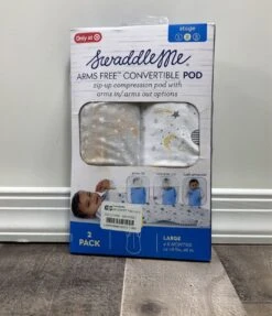 SwaddleMe Arms Free Convertible Pod, 2pk, Large(4-6 Months)