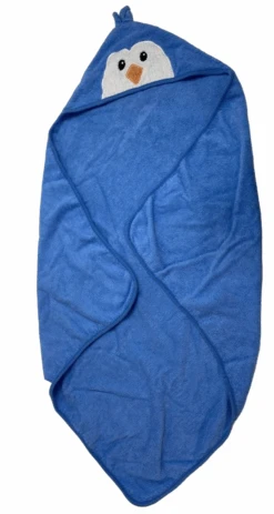Luvable Hooded Bath Towel, Penguin