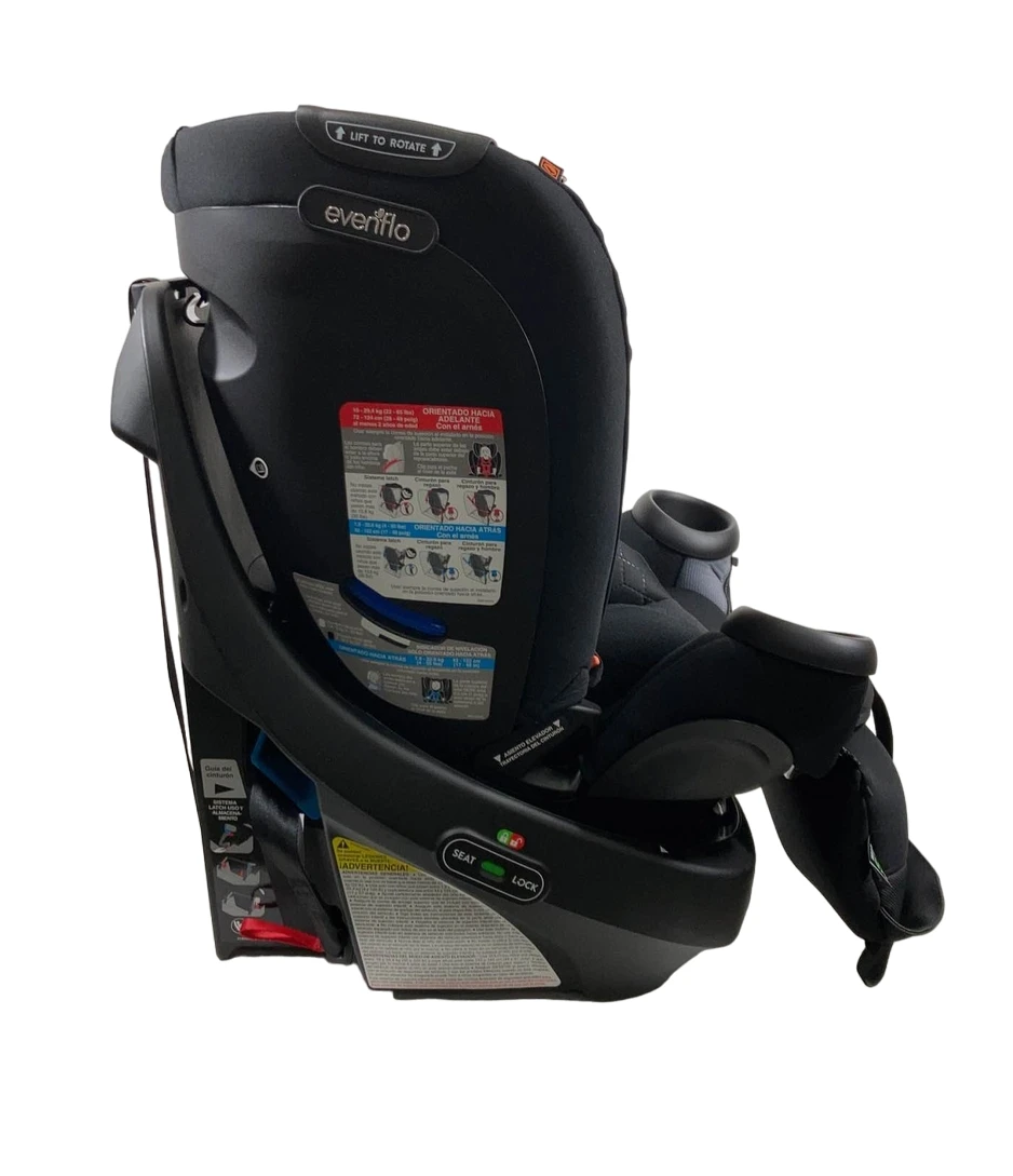 Evenflo Revolve 360 Extend Rotational Convertible Car Seat, 2023, Revere Gray 2 Evenflo Revolve 360 Extend Rotational Convertible Car Seat, 2023, Revere Gray - Image 2