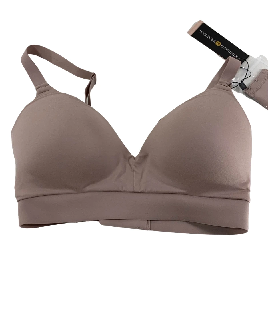 Kindred Bravely Minimalist Hands-free Pumping And Nursing Plunge Bra, Lilac Stone Size S-b 1 Kindred Bravely Minimalist Hands-free Pumping And Nursing Plunge Bra, Lilac Stone Size S-b