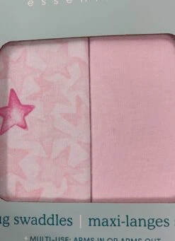Aden + Anais Easy Swaddle, 2Pk, Twinkling Stars Pink, 0-3 Months -Tiny Steps House 3c023700fd7094d650c0c079ed5ce768