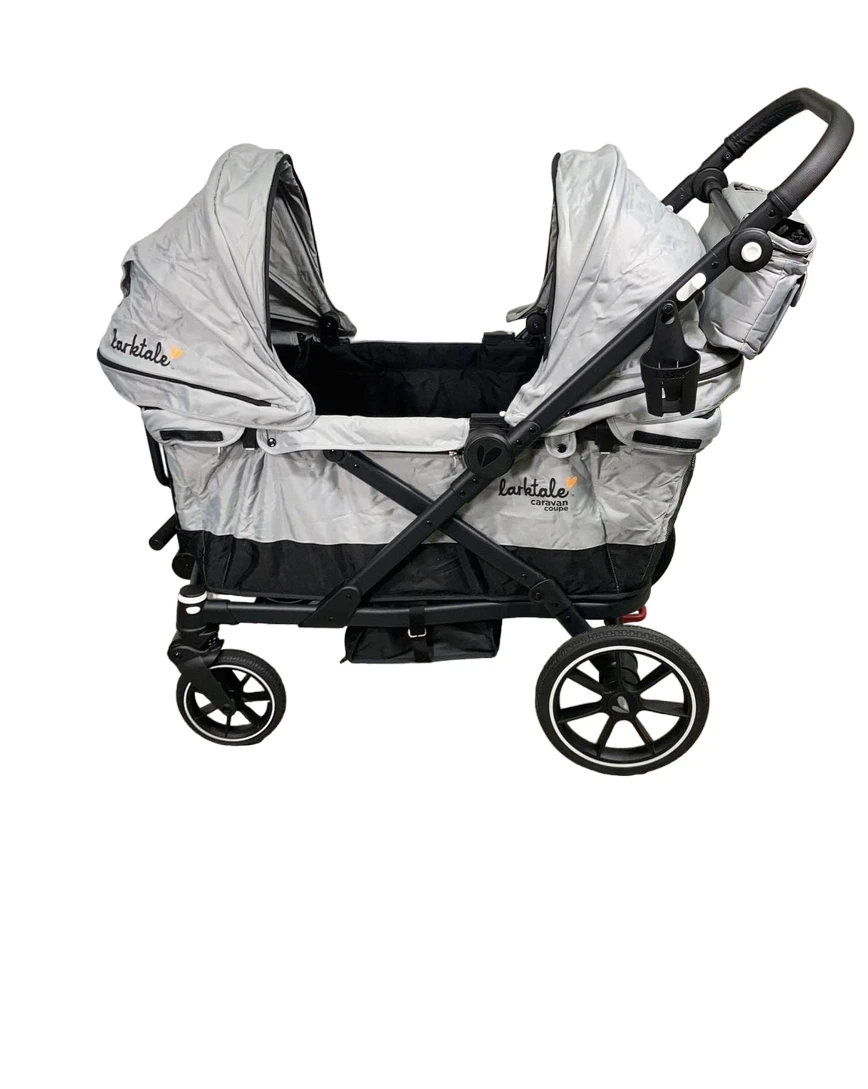 Larktale Caravan Coupe (2 Seater) Stroller Wagon, 2023, Gray/Black 2 Larktale Caravan Coupe (2 Seater) Stroller Wagon, 2023, Gray/Black - Image 2