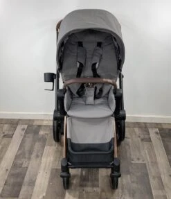 Cybex E-Priam Electric Stroller With All Terrain Wheels, 2019, Rose Gold, Manhattan Grey -Tiny Steps House 415f9be37eb834163fd917f6569181d0