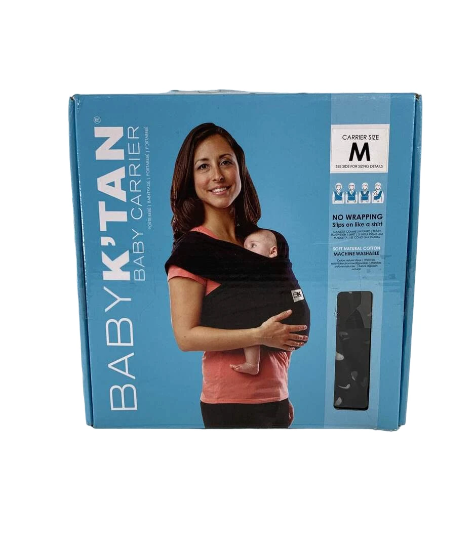 Baby K'tan Baby Carrier, Medium, Sweetheart Black 4 Baby K'tan Baby Carrier, Medium, Sweetheart Black - Image 4