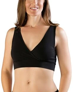 Kindred Bravely Organic Cotton Nursing & Sleep Bra, Medium, Black