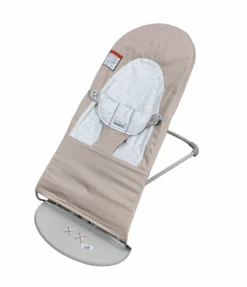BabyBjorn Bouncer Bliss, Silver, Beige/Gray