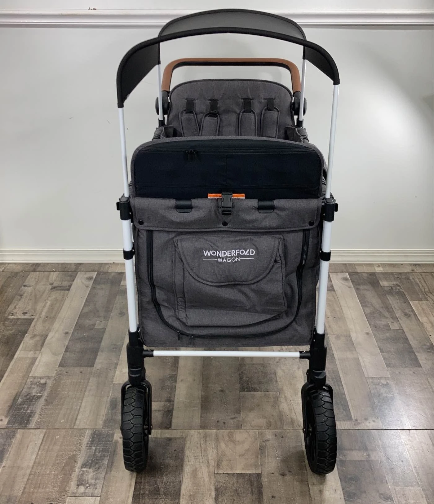 Wonderfold W4S 2.0 Multifunctional Stroller Wagon, Charcoal Grey, White Frame, 2021 4 Wonderfold W4S 2.0 Multifunctional Stroller Wagon, Charcoal Grey, White Frame, 2021 - Image 4