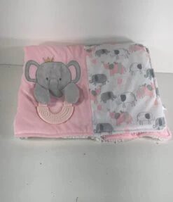 Modern Baby Activity Blanket, Pink -Tiny Steps House 4866c74f40fc31a62941e86b66164771