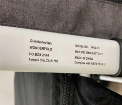 Wonderfold W4S 2.0 Multifunctional Stroller Wagon, Charcoal Grey, White Frame, 2021 19 Wonderfold W4S 2.0 Multifunctional Stroller Wagon, Charcoal Grey, White Frame, 2021 -Tiny Steps House 4dc6ee93401a4829d60ac106e7b6e7c7