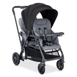 Joovy Caboose S Too Sit And Stand Double Stroller, 2018, Black Melange -Tiny Steps House 51kcRvVkJIL. SL500