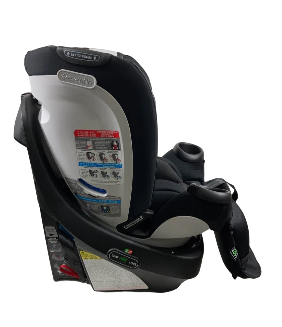 Evenflo Gold Revolve 360 Extend All-in-one Rotational Car Seat With SensorSafe, 2023, Onyx 2 Evenflo Gold Revolve 360 Extend All-in-one Rotational Car Seat With SensorSafe, 2023, Onyx - Image 2