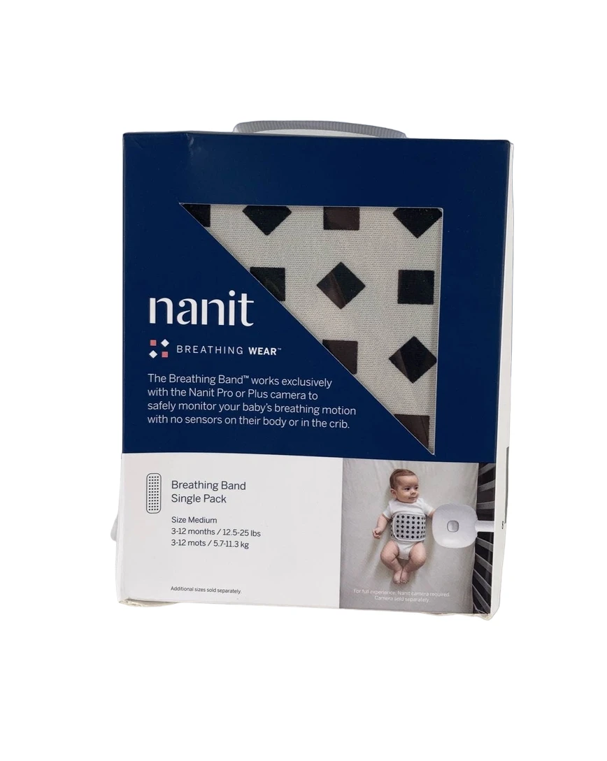 Nanit Breathing Band, 3-12 Months, Pebble Gray 1 Nanit Breathing Band, 3-12 Months, Pebble Gray