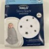 Halo MIcroFleece SleepSack Swaddle, Newborn, Charcoal Stars