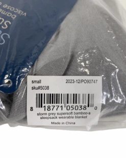 Halo SuperSoft Wearable Blanket, Small, Storm Grey -Tiny Steps House 53a93118 b13b 4dbc 9301 c3dbb105c023