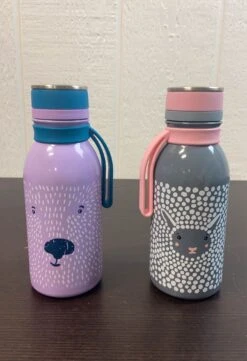 Reduce 2 Pk Stainless Steel Hydro Pro Kids Water Bottle 14oz, Furry Friends