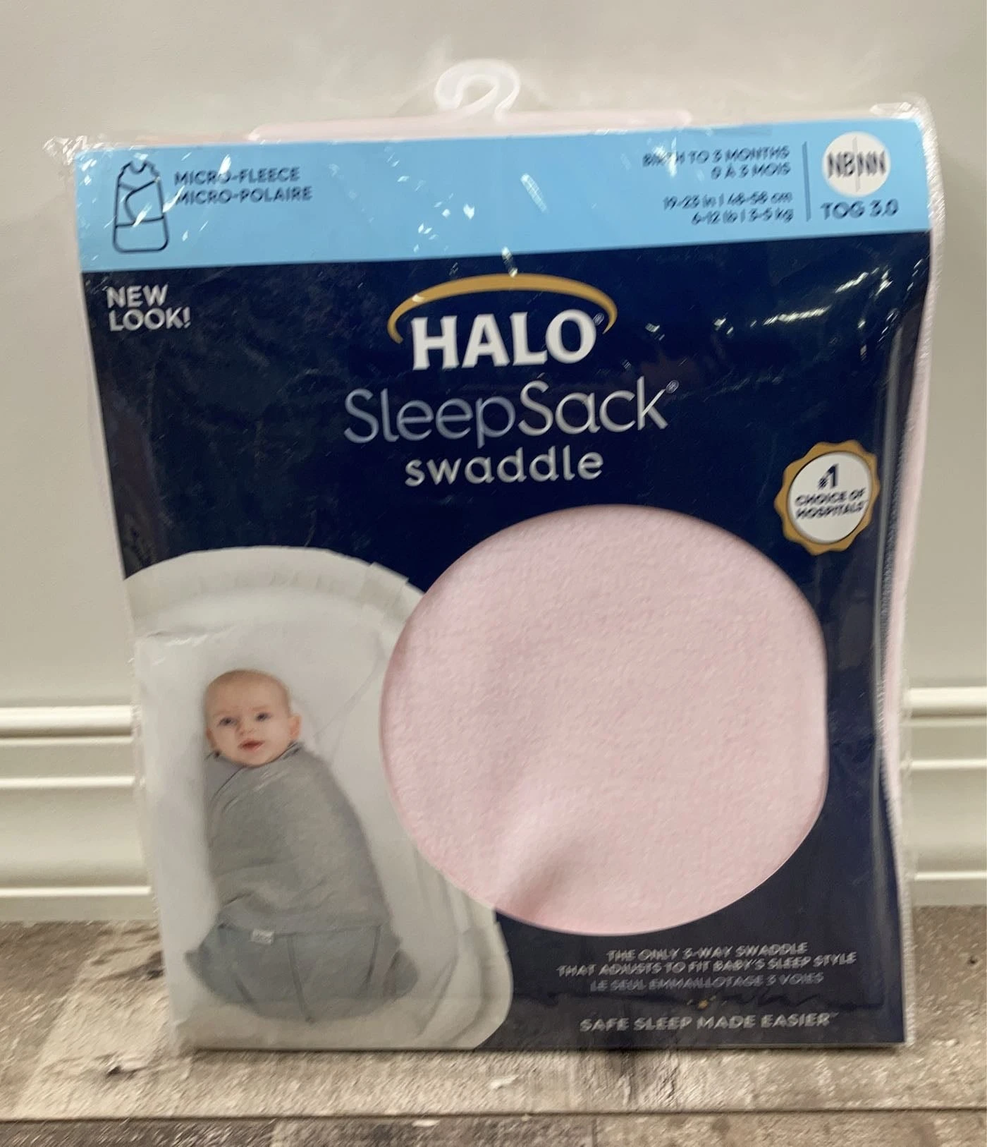 Halo SleepSack Swaddle, Pink, Newborn 1 Halo SleepSack Swaddle, Pink, Newborn