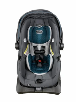 Evenflo LiteMax DLX Infant Car Seat With SafeZone Load Leg Base, Sawyer, 2023 -Tiny Steps House 578ef22b f3c6 4103 9149 4487fd7d67a3