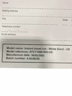 Aeromoov Instant Travel Playard, White Sand -Tiny Steps House 66c390e5 c8c6 4db5 8b00 9e95af28b49a