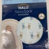Halo SleepSack Swaddle, Small, Baby Blue Bunnies